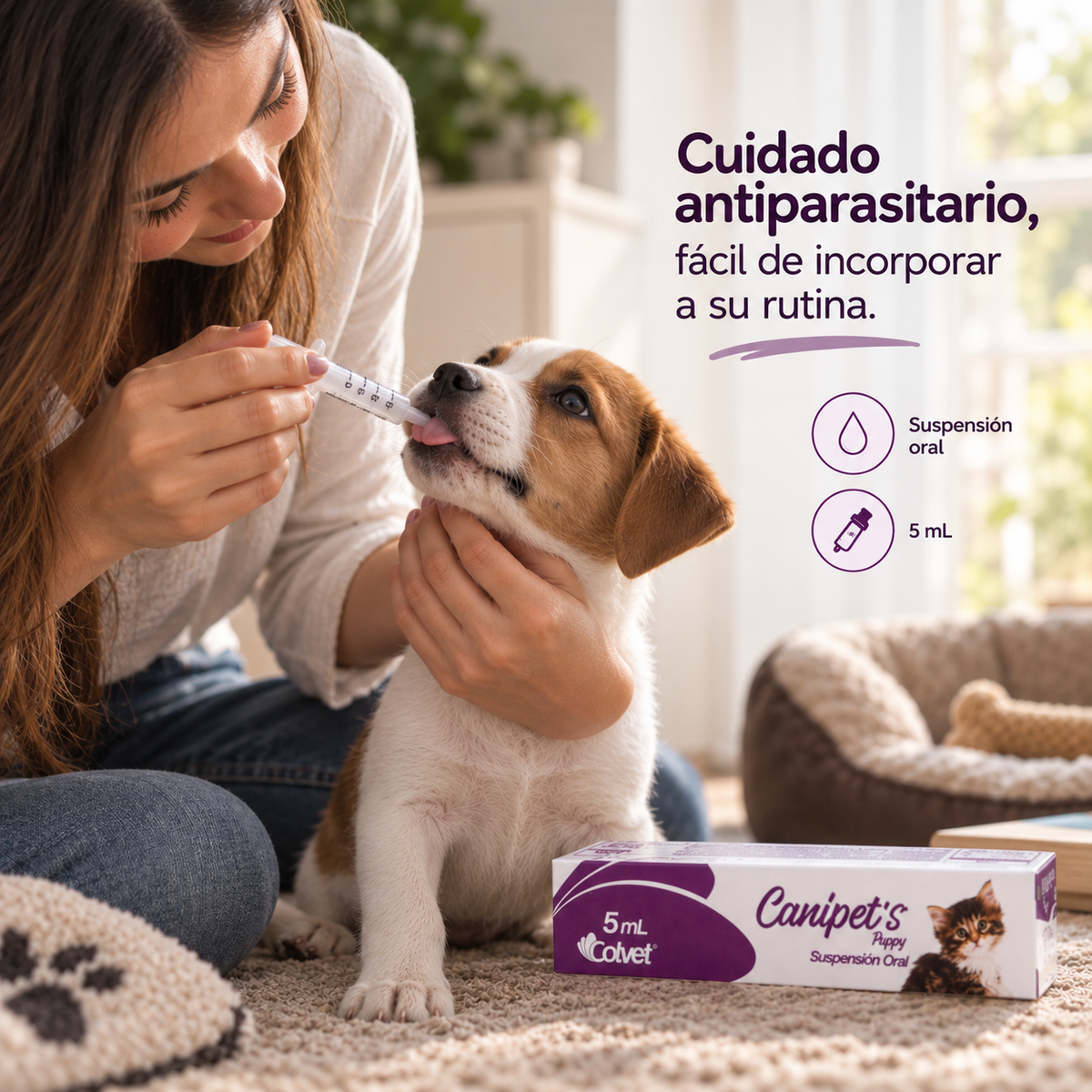 Canipet's Puppy Antiparasitario Interno – 5 ml