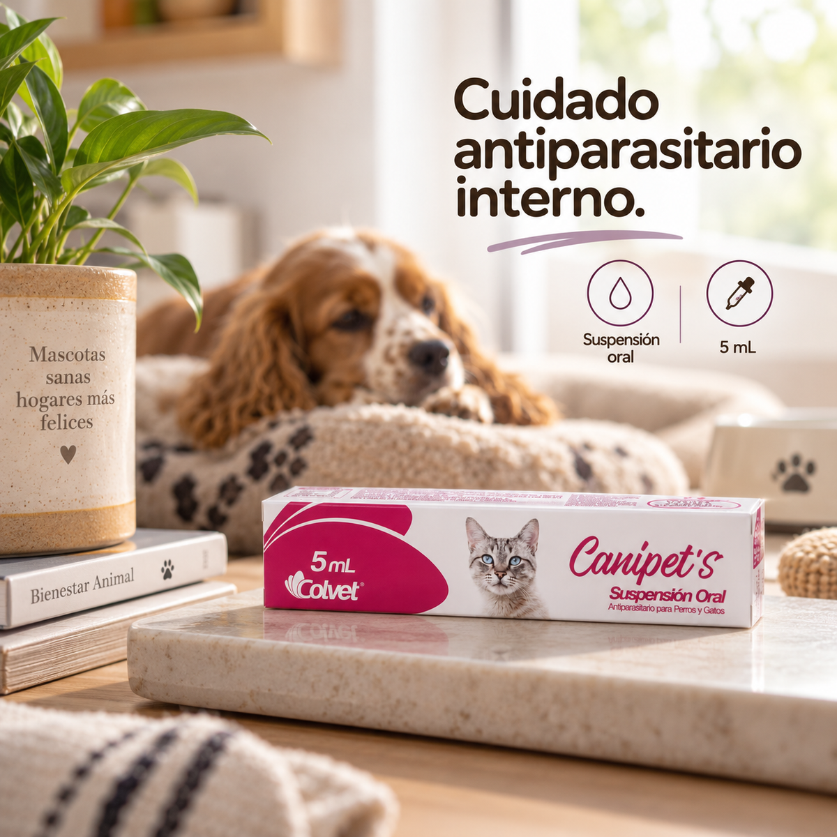 Canipet's Antiparasitario Interno para Perros y Gatos – 5 ml