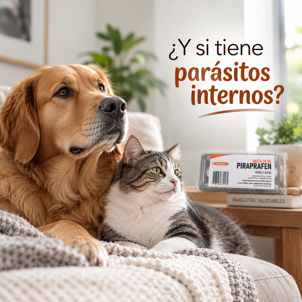 Piraprafen Antiparasitario para Perros y Gatos – Hasta 20 kg