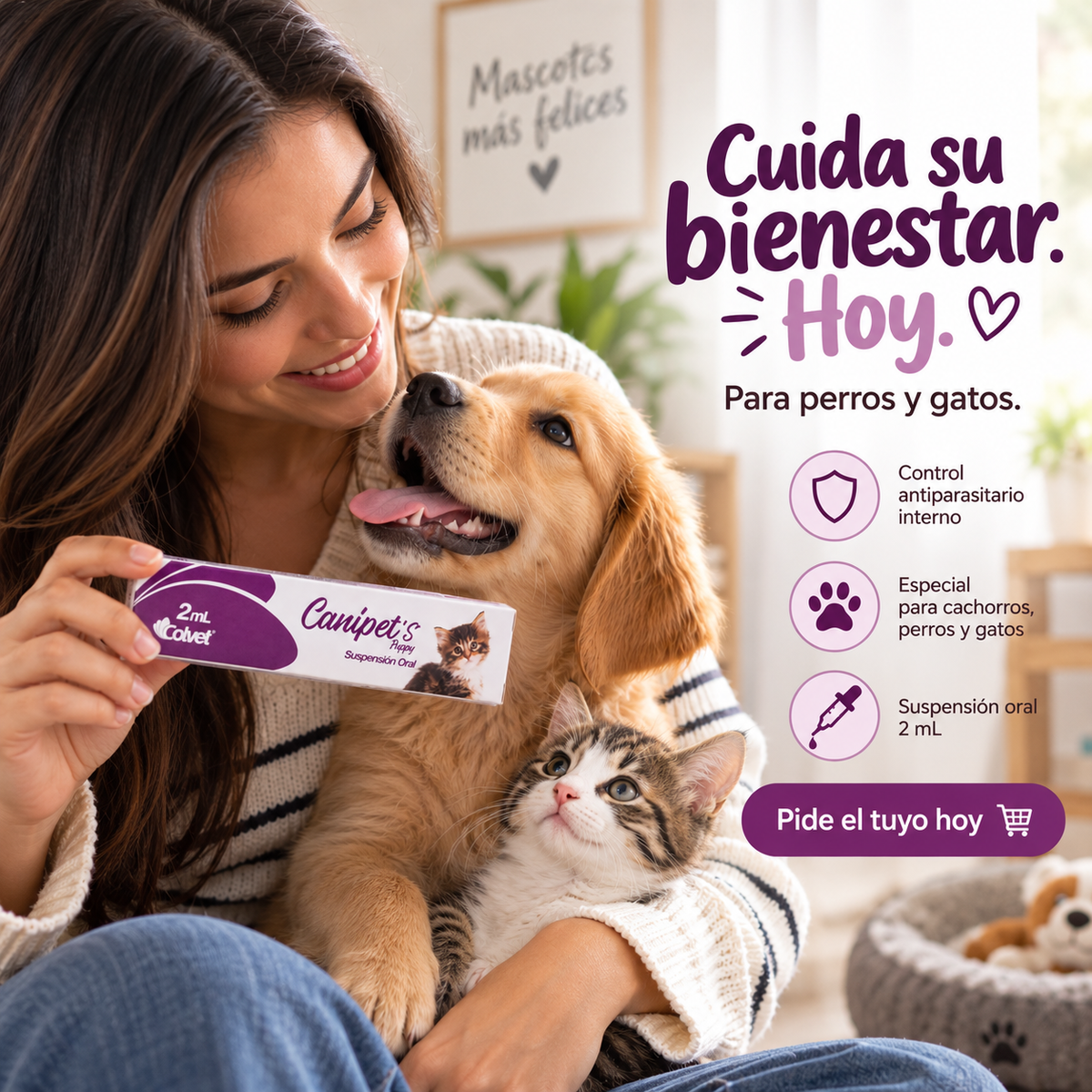 Canipet's Puppy Antiparasitario Interno – 2 ml