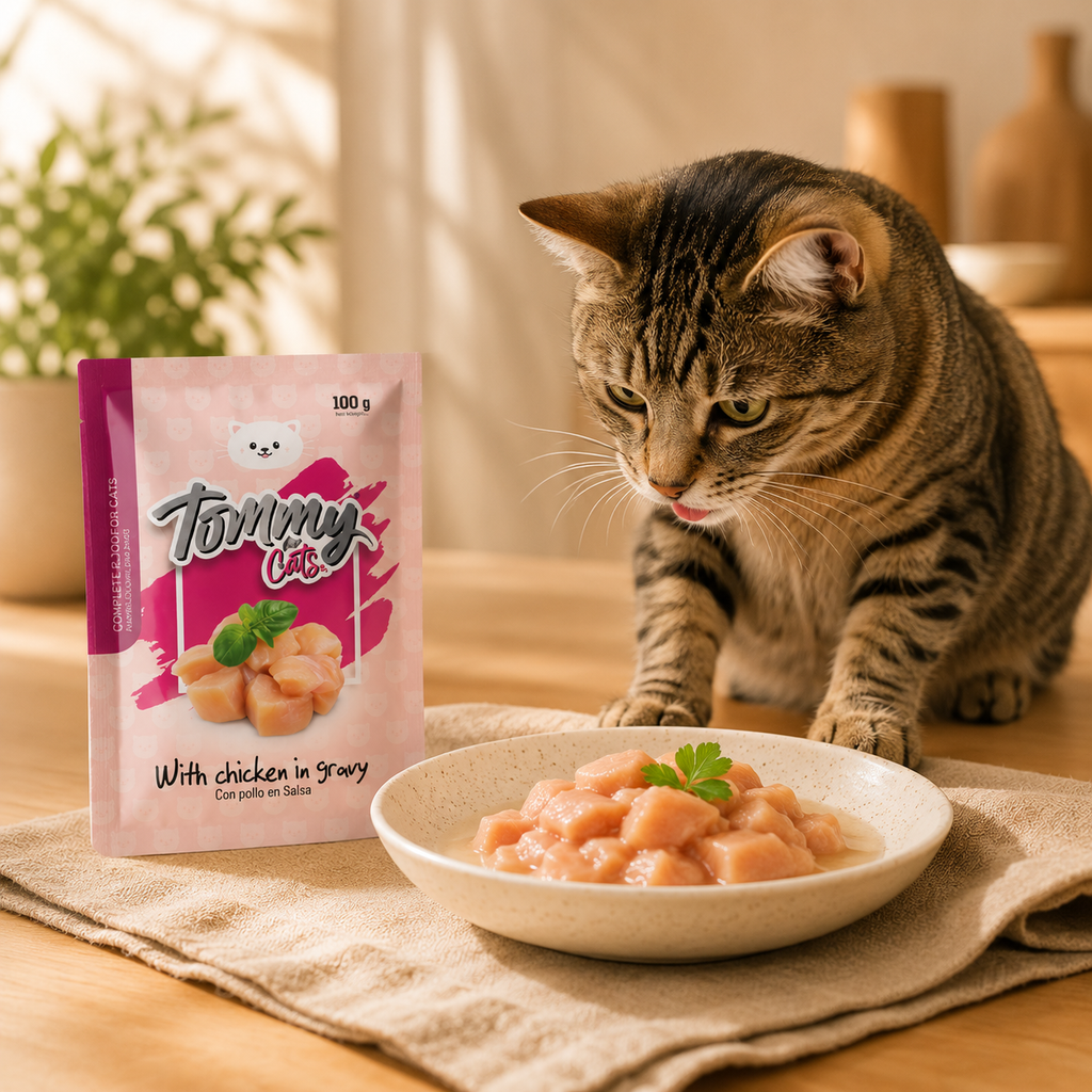Pouch Tommy Cats Pollo * 100 gr