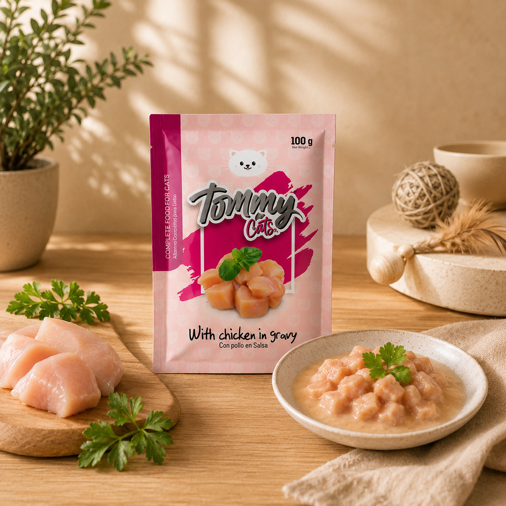 Pouch Tommy Cats Pollo * 100 gr