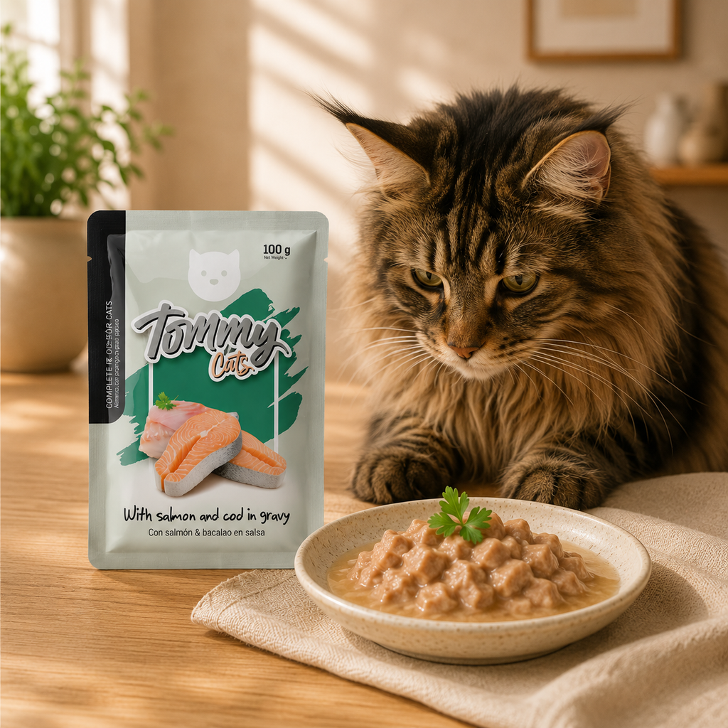 Pouch Tommy Cats Salmón * 100 gr