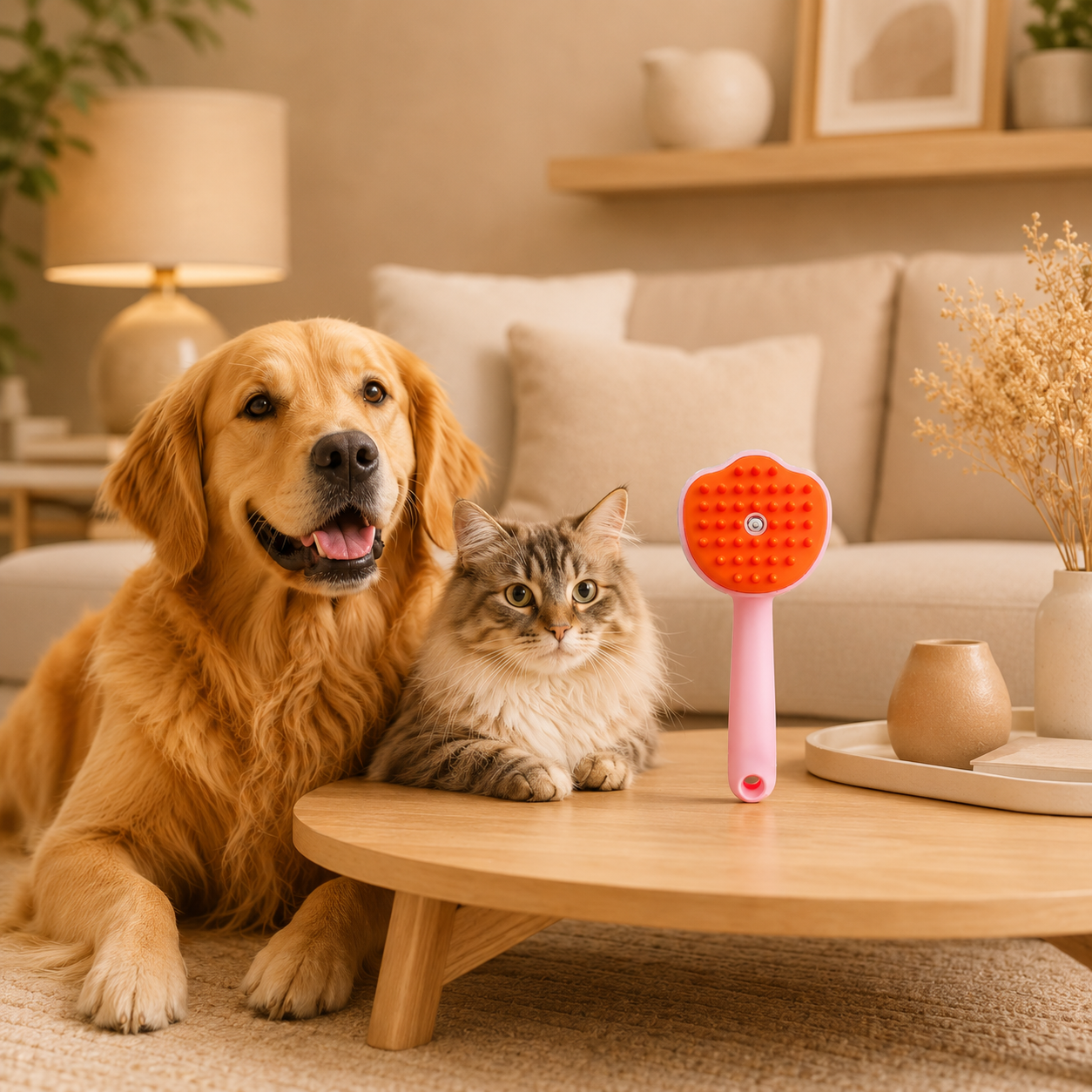 Cepillo Garra Vaporizador 3 en 1 para perros y gatos
