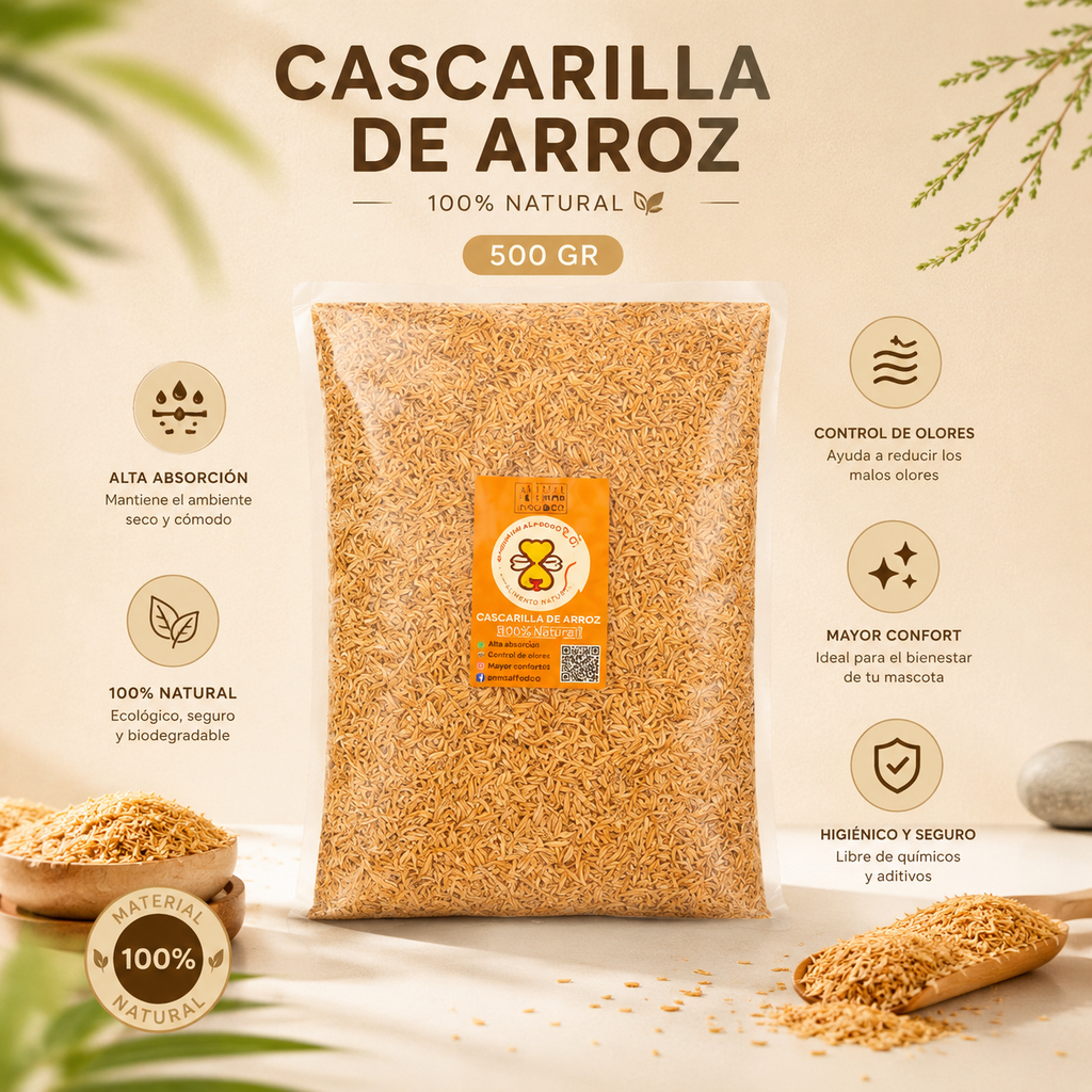 Cascarilla de Arroz * 500 gr