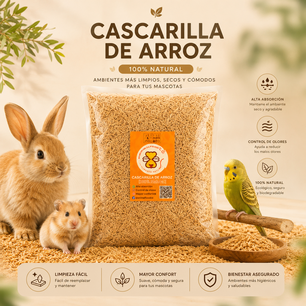 Cascarilla de Arroz * 500 gr