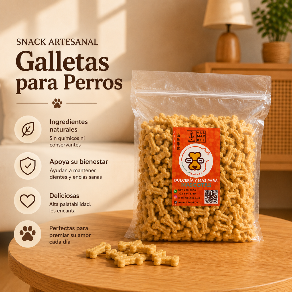 Galletas Polvorosas de Leche para Perros | 1 Kg