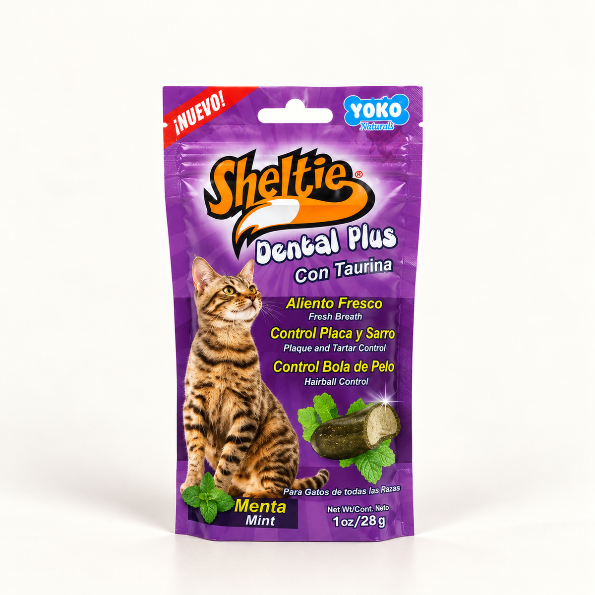 Sheltie Dental Plus para Gatos con Taurina – Menta