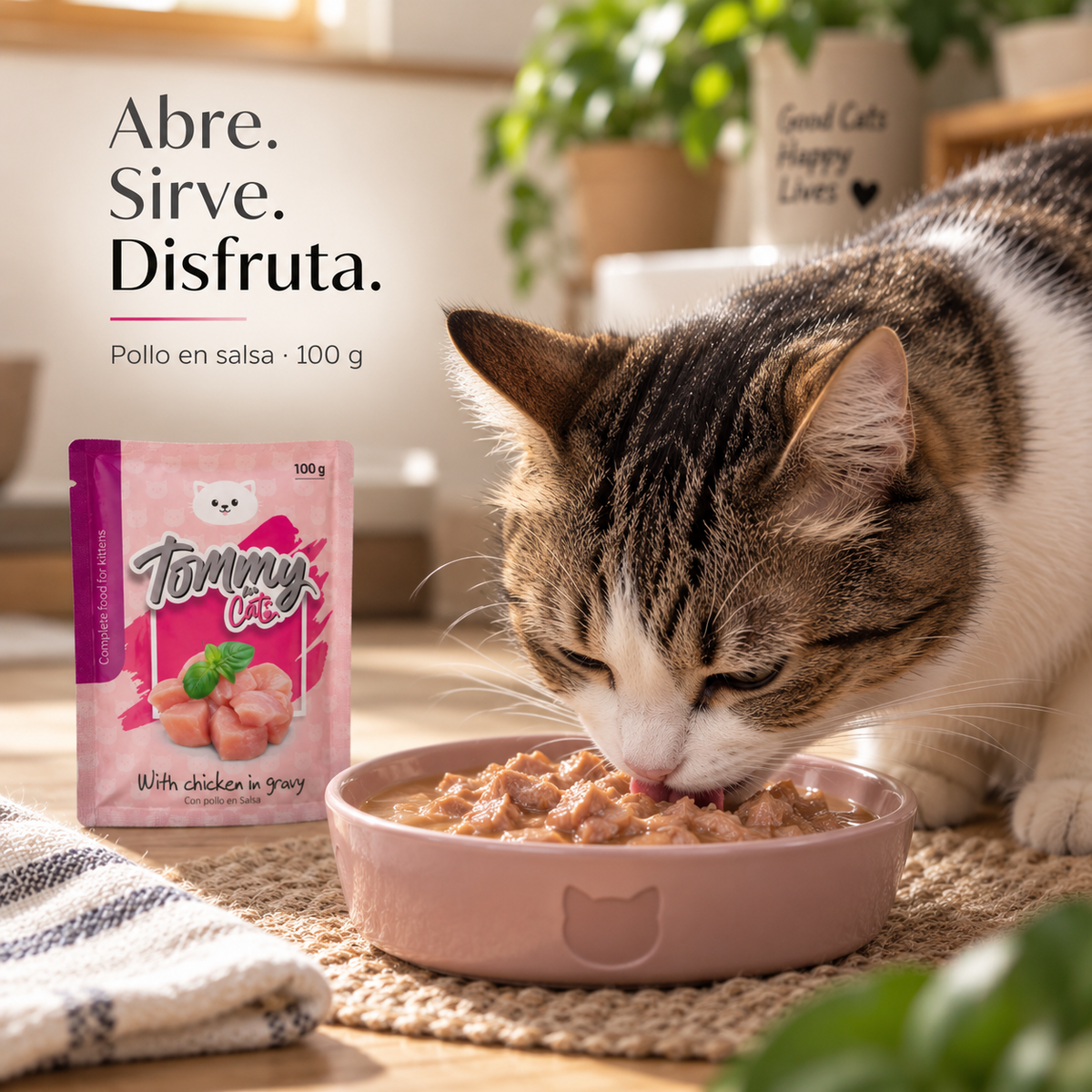 Pouch Tommy Cats Pollo * 100 gr