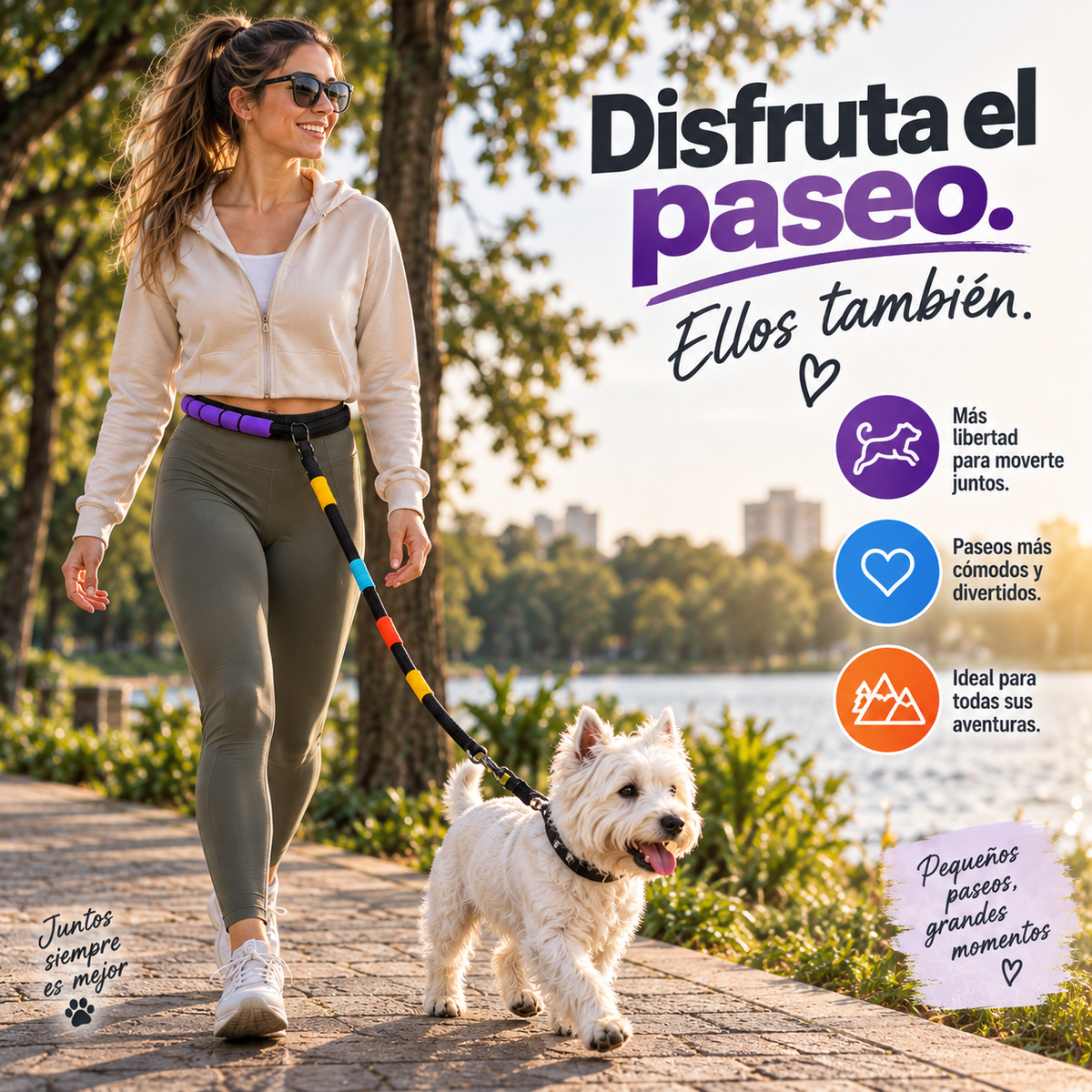 Lazo Manos Libres con mango acolchado